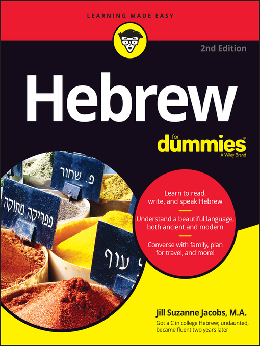 Title details for Hebrew For Dummies by Jill Suzanne Jacobs - Available